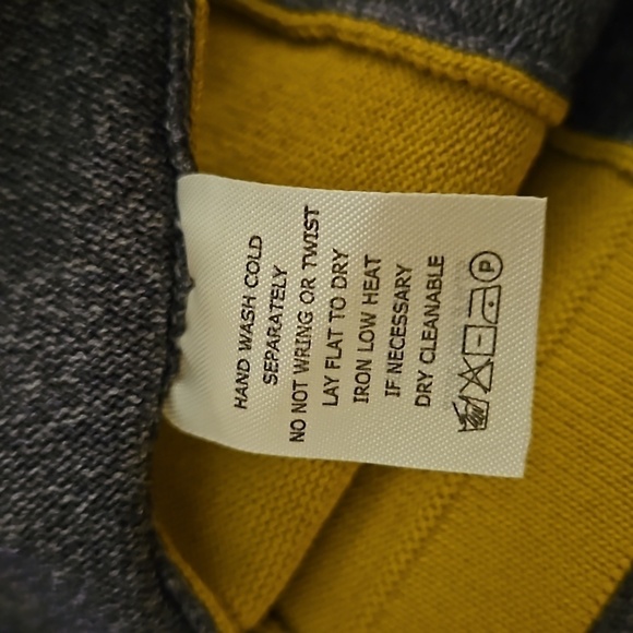 SABIE Chartreuse Gray Preppy Short Sleeve Sweater Bodycon Dress Medium - Picture 9 of 9